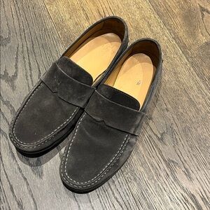Vince grey suede loafers